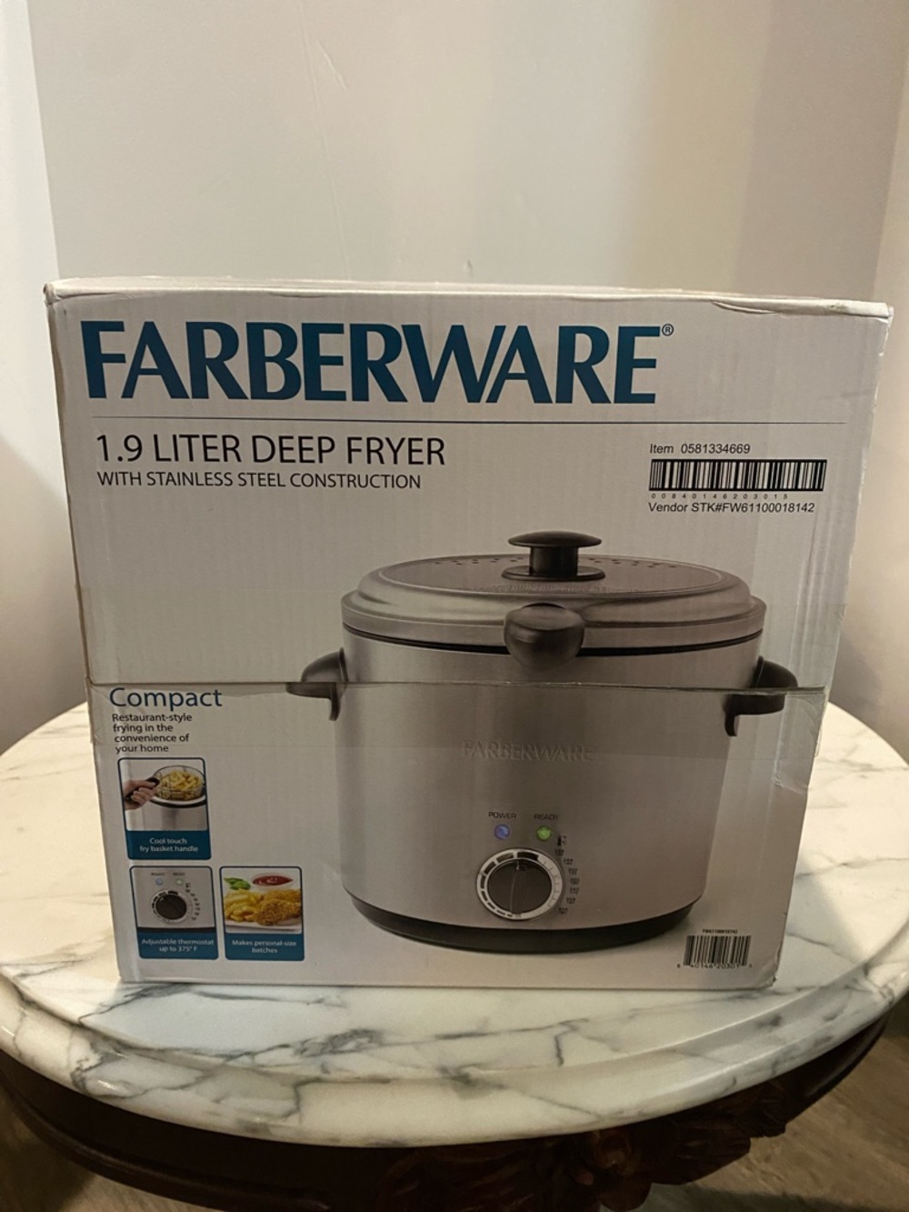 Farberware Stainless Steel Deep Fryer - Silver Finish